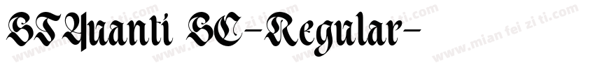 STYuanti SC-Regular字体转换